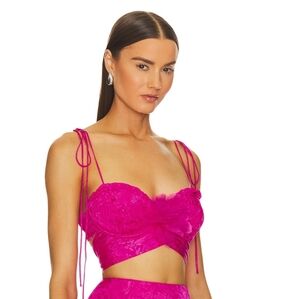 For Love & Lemons Delanie Top in Pink sz Small NWOT